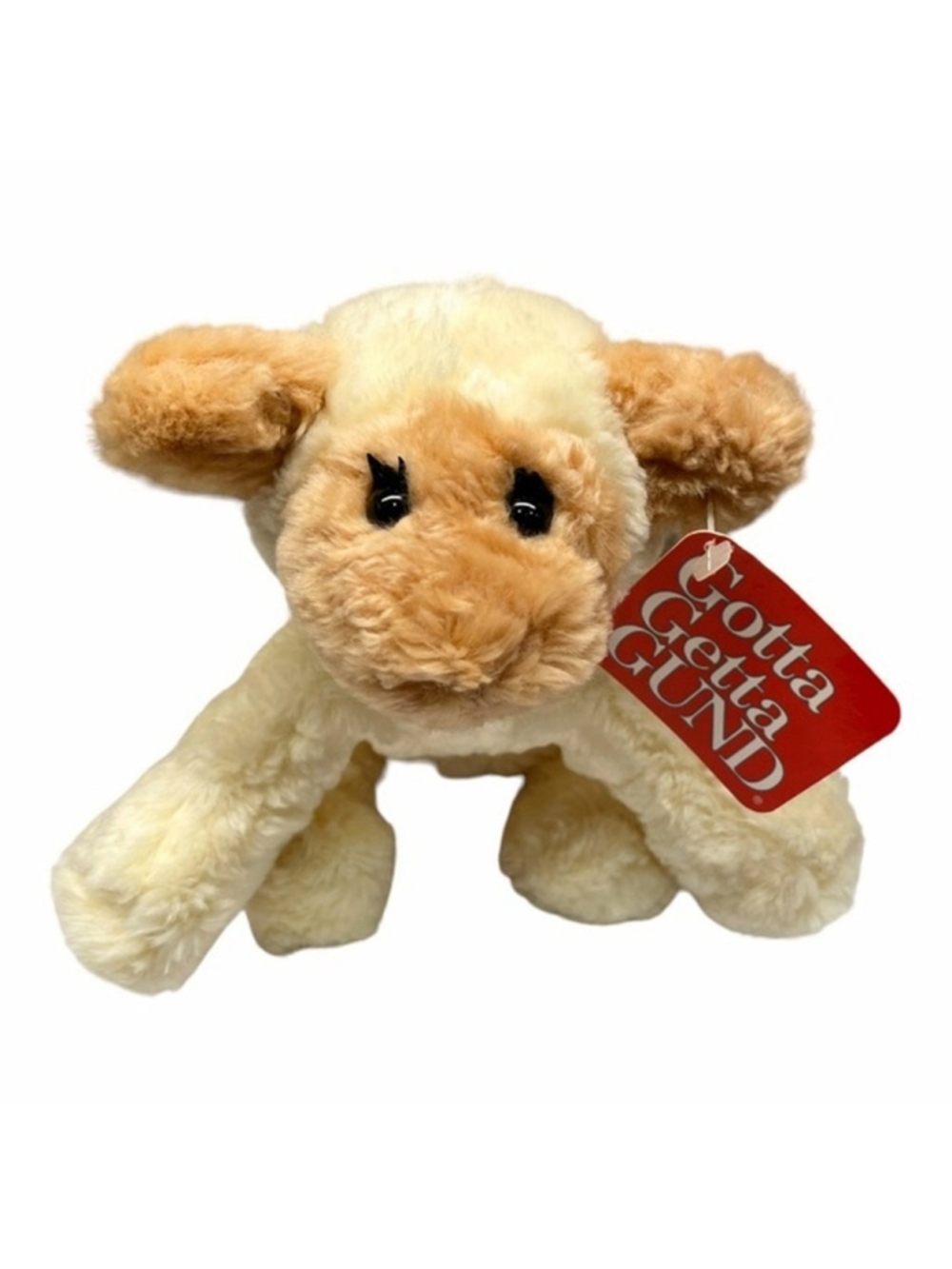 Vintage Gund Ewenice Lamb Sheep 3325 Plush with Tags Stuffed Animal Beige 9 inch